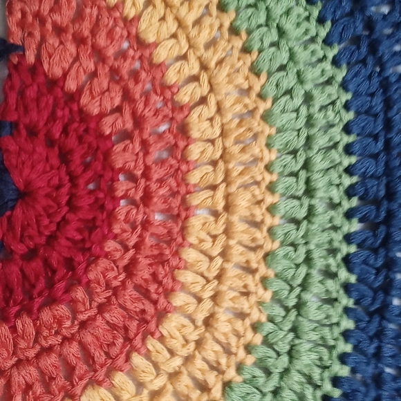 Colorful Rainbow Crochet Halter Top - Picture 4 of 5